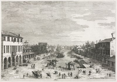 Vistas: Vistas de Mestre, uma cidade na província de Veneza, 1735-1746. de Giovanni Antonio Canal