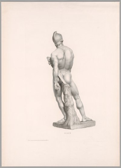 Ajax, vista posterior, de Oeuvre de Canova de Antonio Canova