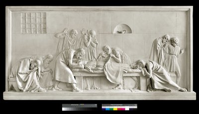 Crito fechando os olhos de Sócrates, 1790-92 (gesso) de Antonio Canova