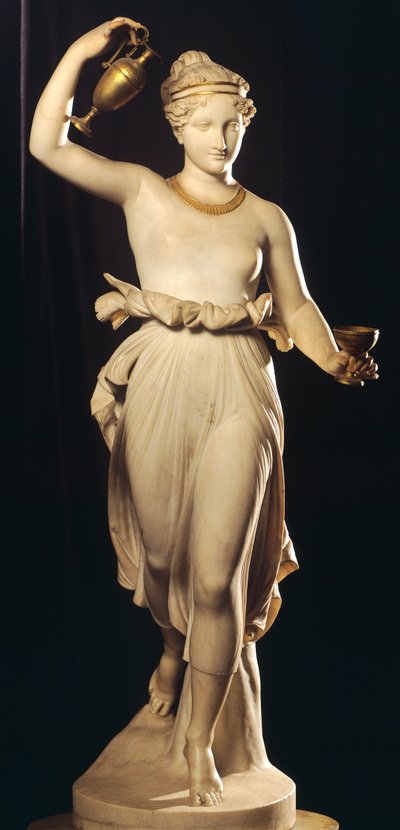 Hebe de Antonio Canova (1757-1822), estátua em mármore de Antonio Canova
