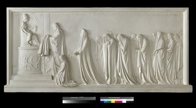 Hecuba oferecendo o peplum a Pallas Athena, 1790-92 (gesso) de Antonio Canova