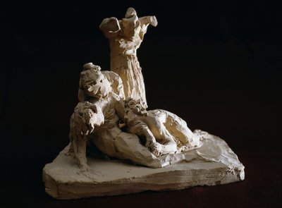 Lamentação de Cristo, esboço em terracota de Antonio Canova (1757-1822), Possagno, Vêneto, Itália de Antonio Canova