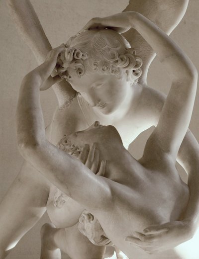 Psique ressuscitada pelo beijo de Amor ... de Antonio Canova