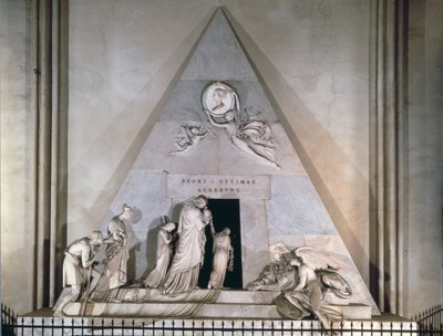 Túmulo da arquiduquesa Maria Christine, filha favorita da imperatriz Maria Teresa da Áustria, 1798-1805 (mármore) de Antonio Canova