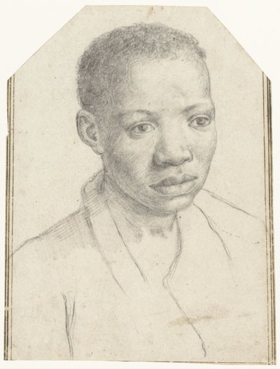 Retrato de um rapaz negro de Antonio Carracci