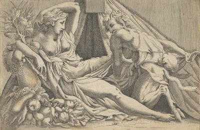 Júpiter e Antíope, 1540-45. de Antonio Fantuzzi