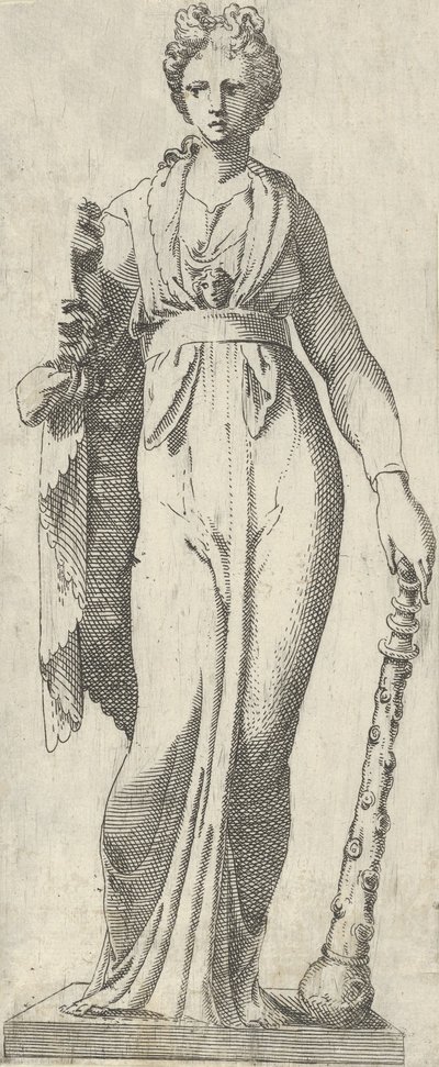 Melpomene, do sarcófago Mattei, Roma, 1540-45. de Antonio Fantuzzi