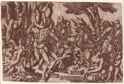 Sacrifício a Príapo de Antonio Fantuzzi after Rosso Fiorentino