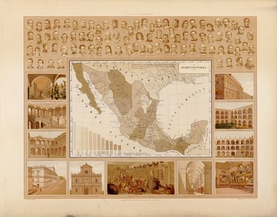 Atlas pintoresco é histórico de los Estados Unidos Mexicanos. de Antonio García Cubas