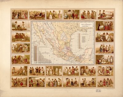 Atlas pintoresco é histórico de los Estados Unidos Mexicanos. LOC 2008621671-5 de Antonio García Cubas