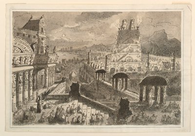 Palácio de Montezuma, México de Antonio Giuseppe Basoli