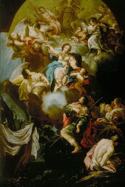 Visão de São Tiago da Virgem do Pilar de Antonio González Velásquez