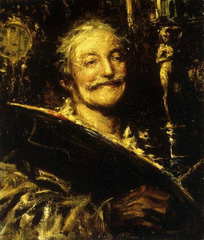 Um auto-retrato, de Antonio Mancini