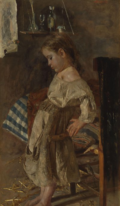 a pobre criança de Antonio Mancini