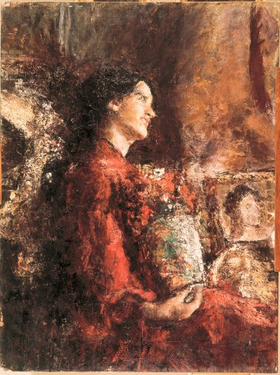 Lidia, final do século XIX - início do século XX (pintura a óleo) de Antonio Mancini