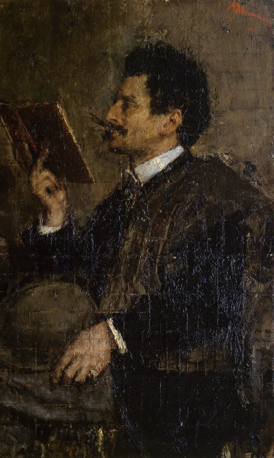 Retrato do crítico Saverio Kambo de Antonio Mancini