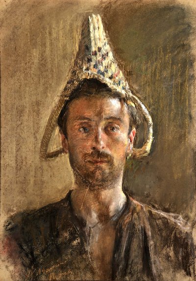 Autorretrato, 1880. de Antonio Mancini