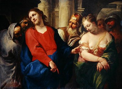 A Adúltera antes de Cristo (óleo sobre tela) de Antonio Molinari