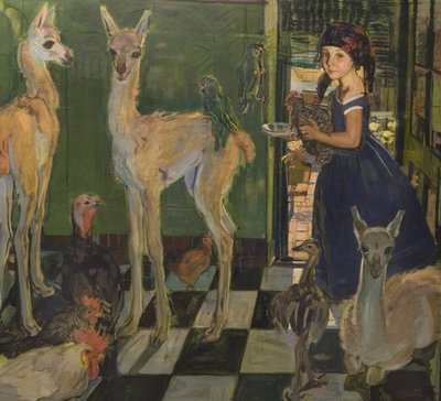 A minha filha no país argentino (óleo sobre tela) de Antonio Ortiz Echague