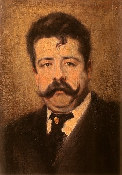 Retrato de Ruggiero Leoncavallo de Antonio Pasinetti