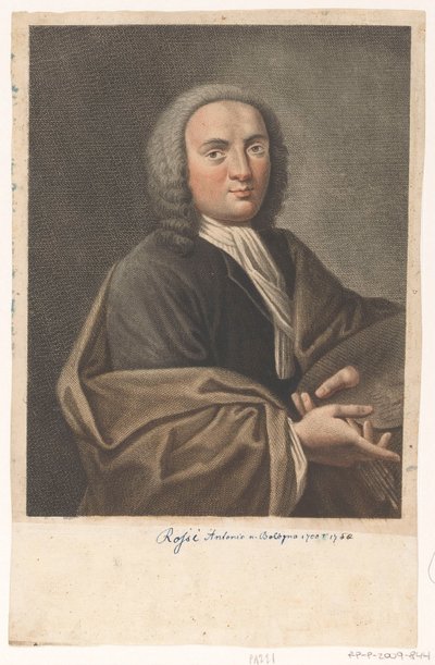Retrato do artista Antonio Rossi de Antonio Pazzi