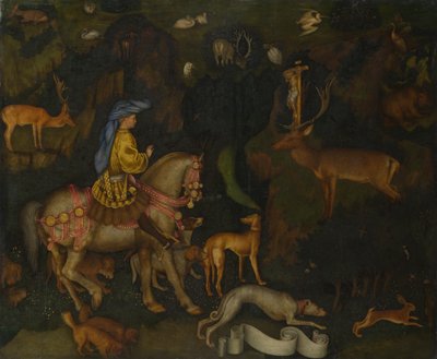 A visão de Santo Eustáquio, c. 1440 de Antonio Pisanello