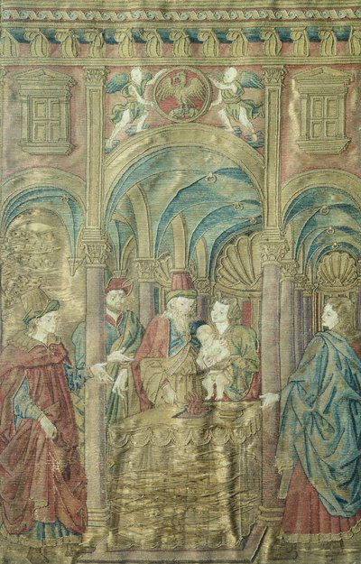 Circuncisão de São João Batista por Antonio del Pollaiuolo (cerca de 1431-1498), vestes bordadas de Antonio Pollaiuolo