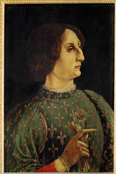 Galeazzo Maria Sforza (têmpera sobre madeira) de Antonio Pollaiuolo