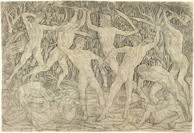 A Batalha dos Nus, 1470s de Antonio Pollaiuolo