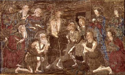 A descida de Cristo ao Limbo e a libertação de São João Baptista, tapeçaria com cenas da vida do santo (têxtil) de Antonio Pollaiuolo