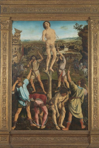 O martírio de São Sebastião, 1475 de Antonio Pollaiuolo