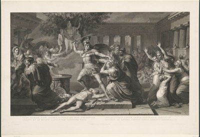 Dood van Priam de Antonio Ricciani