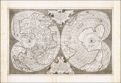 Mapa-múndi duplo cordiforme, de António Salamanca de Antonio Salamanca