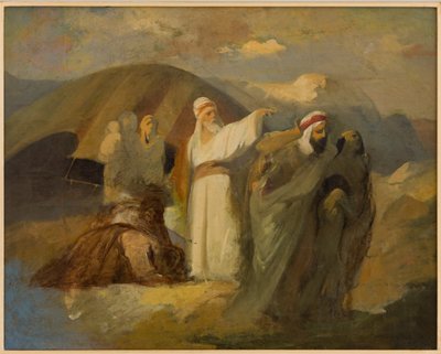 Cena bíblica (óleo sobre tela) de Antonio Simonazzi