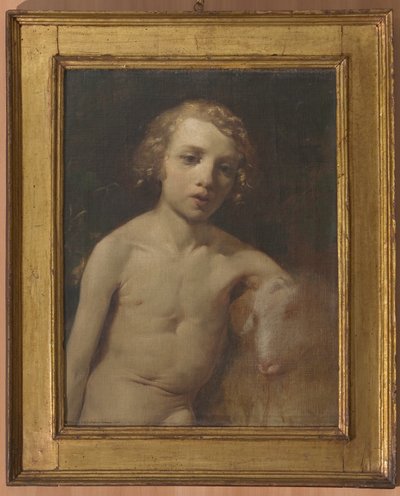 San Giovannino (Infant St. John) (óleo sobre tela) de Antonio Simonazzi