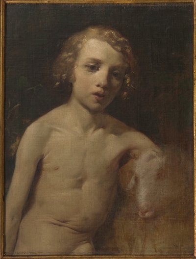San Giovannino (Infant St. John) (óleo sobre tela) de Antonio Simonazzi