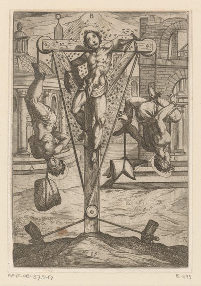 Exposição a insetos e enforcamentos Torturas sofridas por mártires cristãos (título da série) Varia tormentorum et supplicioru rawlium (...) (título da série) de Antonio Tempesta