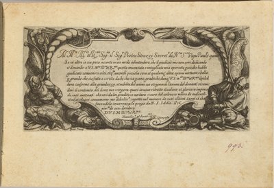 Frontispício: Dedicatória a Pietro Strozzi de Antonio Tempesta