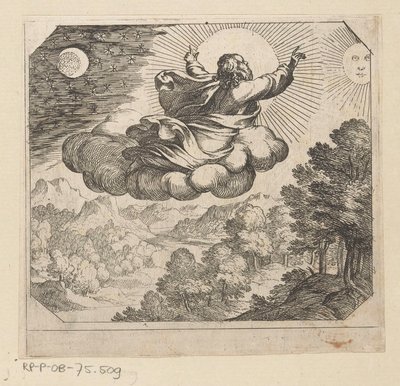 Deus cria o sol, a lua e as estrelas
Criação de Antonio Tempesta