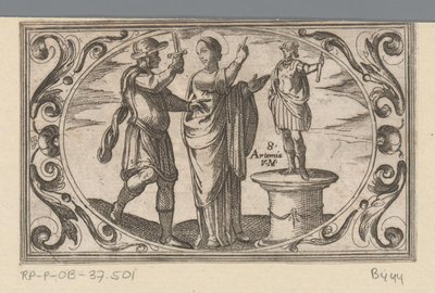 H. Artemia Romeinse martelaressen (título da série) Imagini di moltes vergini Rom in martyrdom (título da série) de Antonio Tempesta