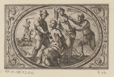 H. Licídia em H. Margarita Romeinse martelaressen (título da série) Imagini di moltes vergini Rom in martyrdom (título da série) de Antonio Tempesta