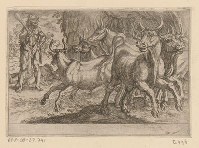 Hércules e o gado de Geryon
As doze obras de Hércules (título da série) de Antonio Tempesta