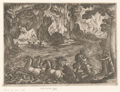 Paisagem com o roubo de Proserpina Paisagens com cenas mitológicas (título da série) de Antonio Tempesta