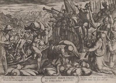 Gravura 22: Josaphat Agradecendo a Deus por Sua Vitória, de 