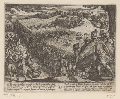 Romanos derrotados no Reno As Guerras Batavas contra os Romanos (título da série) Batavorum cum Romanis Bellum (título da série) de Antonio Tempesta