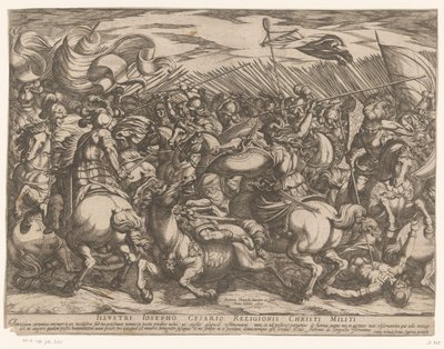 Batalha entre os Gregos e as Amazonas de Antonio Tempesta