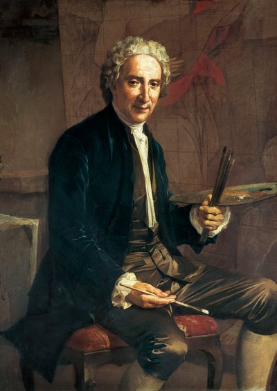 Retrato de Antoni VILADOMAT i MANALT (1678-1755), pintor espanhol de Antonio Viladomat