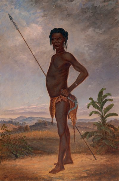 Niam-Niam Man, c. 1893. de Antonio Zeno Shindler