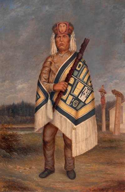 Tlinkit índio, ca. 1893. de Antonio Zeno Shindler