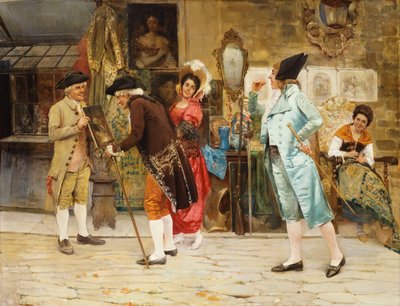 A antiga loja de curiosidades, 1892 de Antonio Zoppi